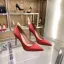 Chic / Beautiful Black Office Leather Satin Pumps 2022 12 cm Stiletto Heels Pointed Toe Pumps High Heels