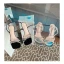 Sexy Silver Rhinestone Cocktail Party Evening Party Womens Sandals 2022 Leather Ankle Strap 9 cm Stiletto Heels Open / Peep Toe Sandals High Heels