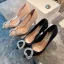 Charming Nude Rhinestone Lace Flower Evening Party Pumps 2022 8 cm Stiletto Heels Pointed Toe Pumps High Heels