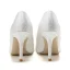 Élégant Ivoire Faux Diamant Perle Chaussure De Mariée 2022 9 cm Talons Aiguilles À Bout Pointu Mariage Talons Hauts