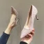 Modest / Simple Pool Blue Suede Office OL Pumps 2022 8 cm Stiletto Heels Pointed Toe Pumps High Heels