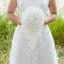 Stunning White Handmade  Pearl Wedding Flowers 2022 Accessories