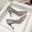 Fashion Black Street Wear Pumps 2022 8 cm Stiletto Heels Pointed Toe Pumps High Heels