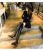 Fashion Black Street Wear Womens Boots 2022 9 cm Stiletto Heels Pointed Toe High Heels Boots