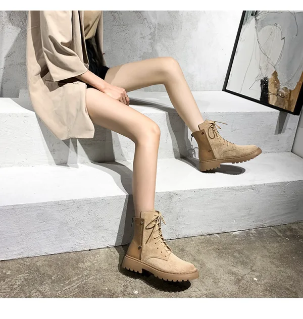 Chic / Beautiful Black Street Wear Winter Womens Boots 2022 Waterproof Round Toe Flat Womens Boots