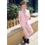 Fashion Candy Pink Bow Long Sleeve Boys Wedding Suits 2022 Coat Pants Shirt Tie Vest