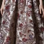 Vintage / Retro Burgundy Lace Flower Prom Dresses 2022 A-Line / Princess Off-The-Shoulder Short Sleeve Backless Floor-Length / Long Formal Dresses