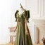 Vintage / Retro Ivory Satin Strawberry Prom Dresses 2022 A-Line / Princess Square Neckline Puffy Short Sleeve Backless Floor-Length / Long Formal Dresses