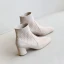Fashion Black Street Wear Knitting Ankle Womens Boots 2020 6 cm Thick Heels Round Toe Boots