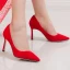 Chic / Beautiful Red Cocktail Party Leather Pumps 2020 8 cm Stiletto Heels Pointed Toe Pumps
