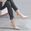 Simple Noire Bureau OL Escarpins 2020 Cuir 5 cm Talons Aiguilles À Bout Pointu Escarpins