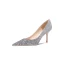 High End Farbverlauf Silber Glanz Pailletten Brautschuhe 2020 Leder 8 cm Stilettos Spitzschuh Hochzeit Pumps