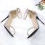 Sexy Silber Abend Glanz Pailletten Sandalen Damen 2020 Knöchelriemen 10 cm Stilettos Peeptoes Sandaletten