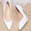 Schöne Weiß Ball 2020 Pumps Lackleder 12 cm Stilettos Spitzschuh Pumps