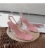 Sexy Noire Cocktail Sandales Femme 2021 7 cm Talons Aiguilles Peep Toes / Bout Ouvert Sandales Talons Hauts