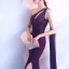 Sexy Violet Robe De Soirée 2018 Trompette / Sirène Perlage Cristal Paillettes Une épaule Sans Manches Dos Nu Train De Balayage Robe De Ceremonie
