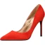 Stilig Svarta Gatukläder Mocka Pumps 2020 10 cm Stilettklackar Spetsiga Pumps