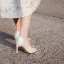 Classy Ivory Satin Rhinestone Wedding Shoes 2020 9 cm Stiletto Heels Pointed Toe Wedding Pumps