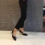 Minimaliste Noire Bureau OL Escarpins 2020 7 cm Talons Aiguilles À Bout Pointu Escarpins