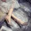 Chic / Beautiful Champagne Evening Party Womens Shoes 2020 Ankle Strap 6 cm Stiletto Heels Pointed Toe Heels