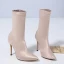 Mode Winter Schwarz Strassenmode Stiefel Damen 2020 11 cm Stilettos Spitzschuh Stiefel