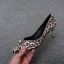 Sexy Soirée Imprimé Léopard Escarpins 2020 Cuir 5 cm Talons Aiguilles À Bout Pointu Escarpins