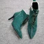 Chic / Beautiful Winter Dark Green Street Wear Suede Womens Boots 2020 Leather 8 cm Stiletto Heels Pointed Toe Boots