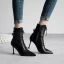 Klassieke Winter Paarse Toevallig Leer Dames Laarzen 2020 8 cm Naaldhakken / Stiletto Spitse Neus Laarzen
