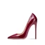 Sexy Burgundy Evening Party Patent Leather Pumps 2020 12 cm Stiletto Heels Pointed Toe Pumps