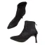 Fashion Black Street Wear Rhinestone Womens Boots 2020 8 cm Stiletto Heels Pointed Toe Boots