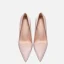 Enkla Rodnande Rosa Kontors OL Silke Satin Pumps 2021 10 cm Stilettklackar Spetsiga Pumps