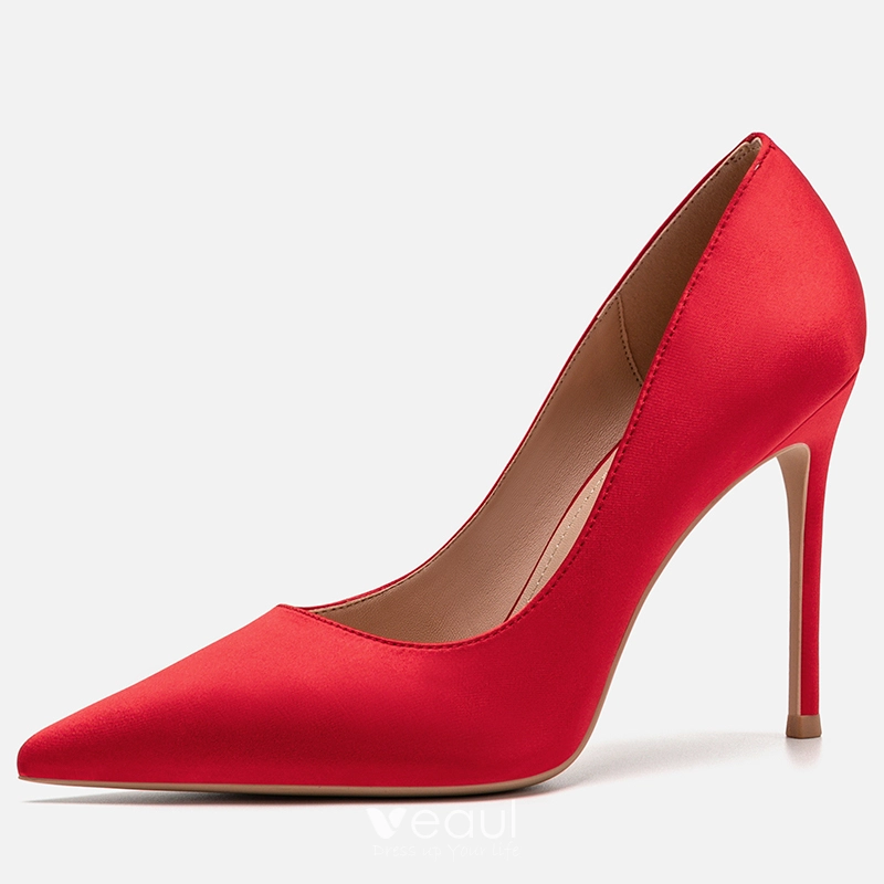 Red store simple heels