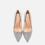 Scintillantes Argenté Soirée Paillettes Escarpins 2021 Cuir 10 cm Talons Aiguilles À Bout Pointu Escarpins