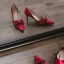 Vintage / Retro Black Prom Suede Pumps 2021 Bow Leather 7 cm Stiletto Heels Pointed Toe Pumps