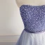 Fine Mørk Marineblå Ballkjoler 2018 Prinsesse Beading Paljetter Rhinestone Kjæreste Ryggløse Uten Ermer Feie Tog Formelle Kjoler