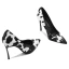 Chic / Beautiful Black White Cocktail Party Suede Pumps 2021 Leather 10 cm Stiletto Heels Pointed Toe Pumps