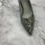 Chic / Belle Bureau Vert Cendré OL Cuir Daim Escarpins 2021 8 cm Talons Aiguilles À Bout Pointu Escarpins