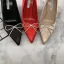 Elegante Schwarz Ball Strass Schleife Pumps 2021 8 cm Stilettos Spitzschuh Pumps