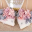 Élégant Ivoire En Dentelle Fleur Faux Diamant Chaussure De Mariée 2021 10 cm Talons Aiguilles À Bout Pointu Mariage Escarpins