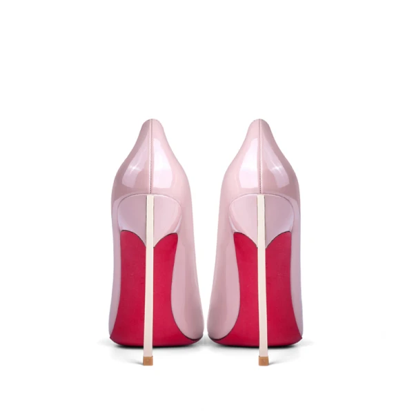 Schön Charmant Rosa Datierung Pumps 2021 Lackleder 10 cm Stilettos Hochhackige Spitzschuh Pumps