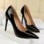 Eenvoudige Rode Hal Lakleer Pumps 2021 10 cm Naaldhakken / Stiletto Spitse Neus Hoge Hakken