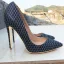 Inhabituel Bleu Marine Cocktail Escarpins 2021 12 cm Talons Aiguilles Talons Hauts À Bout Pointu Escarpins