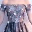 Chic / Beautiful Black Evening Dresses  2018 A-Line / Princess Appliques Lace Flower Crystal Sequins Off-The-Shoulder Sleeveless Backless Floor-Length / Long Formal Dresses