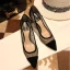 Chic / Beautiful Black Dating See-through Spotted Pumps 2021 8 cm Stiletto Heels High Heels Pointed Toe Pumps