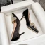 Elegante Schwarz Abend Perle Strass Pumps 2021 Satin Hochhackige 7 cm Stilettos Spitzschuh Pumps