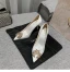 Elegant Ivory Satin Rhinestone Wedding Shoes 2021 8 cm Stiletto Heels High Heels Pointed Toe Wedding Pumps