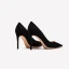 Modest / Simple Black Office OL Suede Pumps 2021 Leather 10 cm Stiletto Heels High Heels Pointed Toe Pumps