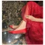 Elegant Champagne Satin Rhinestone Flat Pointed Toe Wedding Shoes 2021