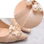 Chic / Beautiful Champagne Bridesmaid Satin Pumps 2021 Rhinestone Pearl 10 cm Stiletto Heels Pointed Toe High Heels
