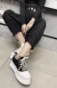 Fashion Modest / Simple Black Winter Casual Plush Canvas Platform Womens Shoes 2021 Round Toe